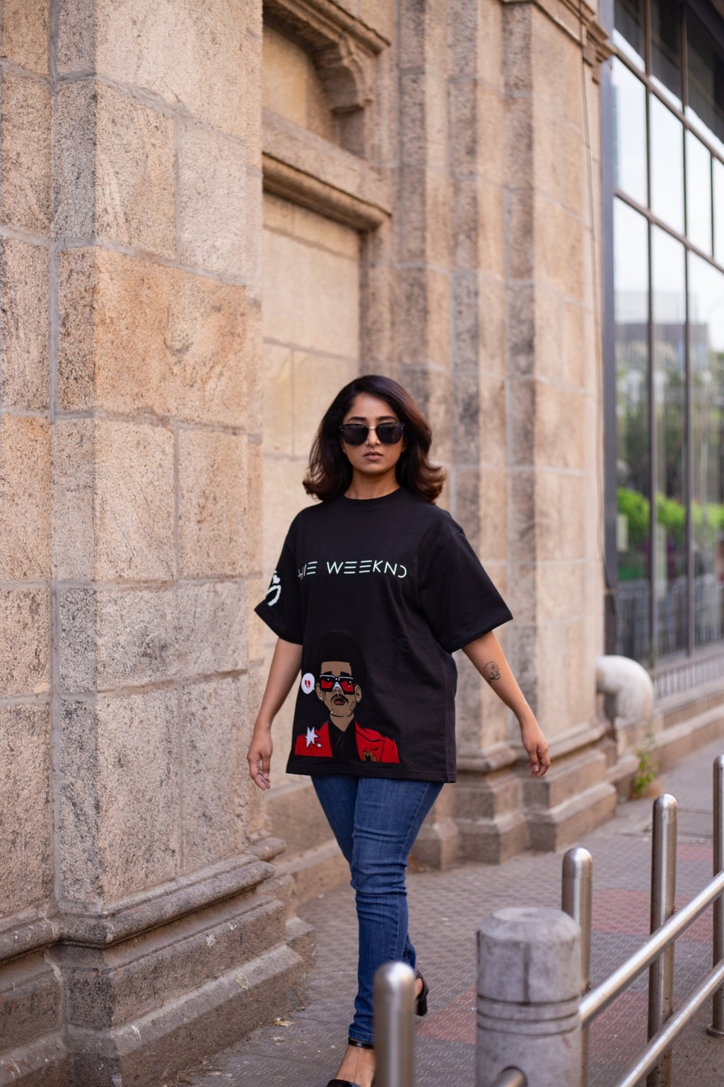 Weeknd Shadow stitch tee